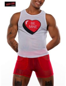 HARDCORE XOXO BE MINE TANK WHITE