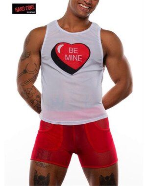 HARDCORE XOXO BE MINE TANK WHITE