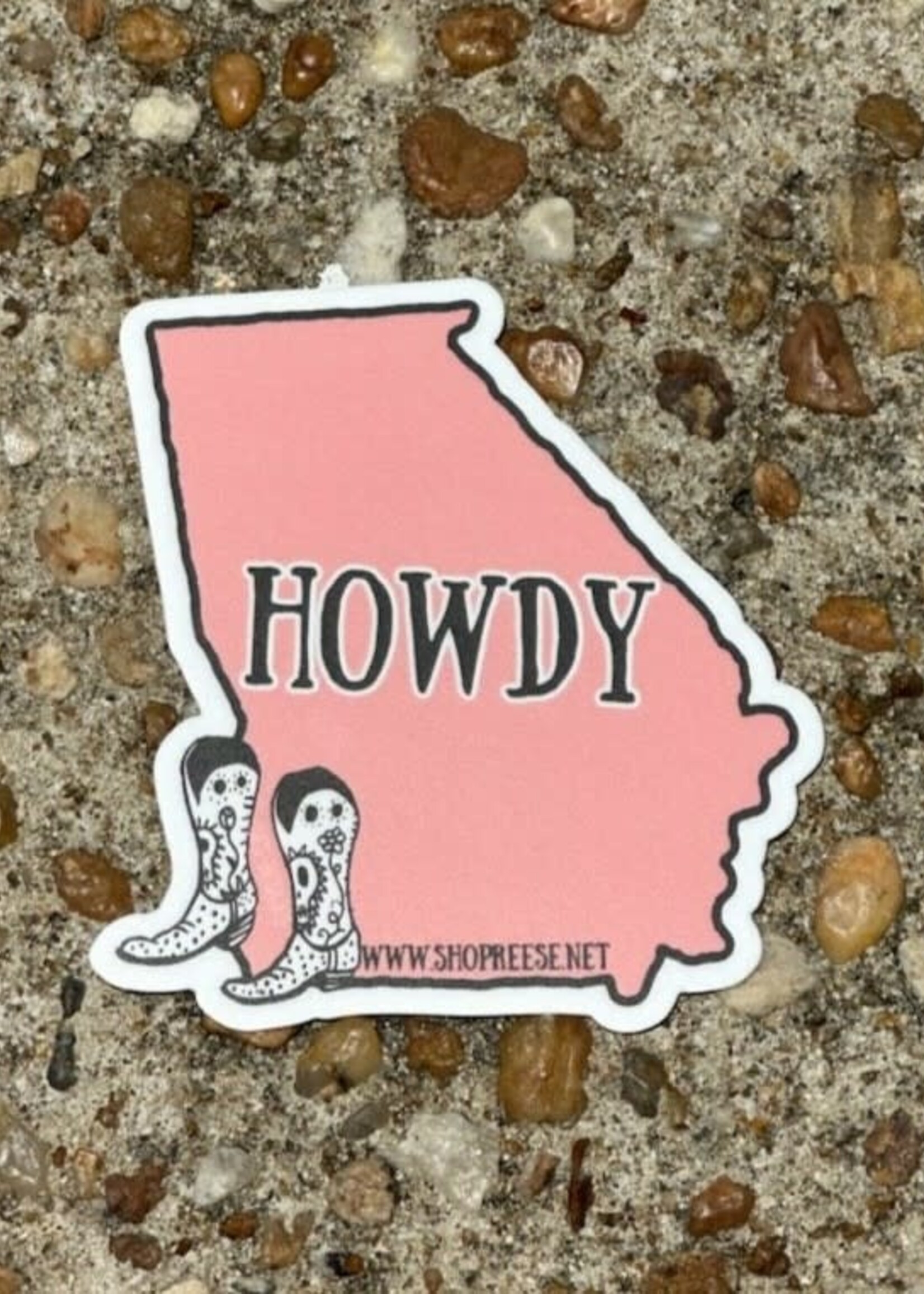 Mini Howdy Vase Sticker Howdy Vinyl Sticker Stickers for