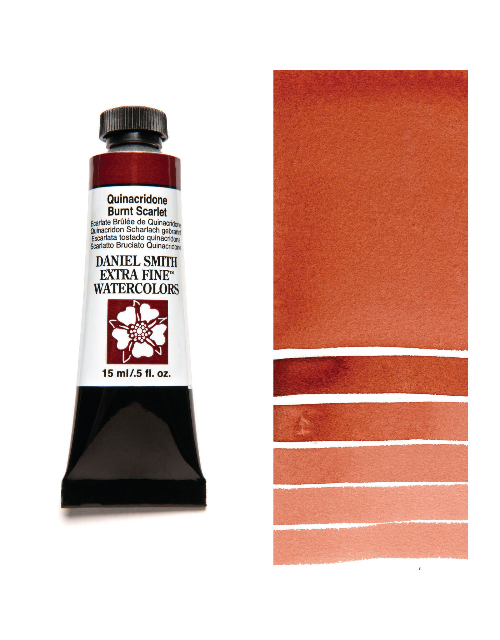 DANIEL SMITH Daniel Smith Extra Fine Watercolors, Quinacridone Burnt Scarlet 15ml