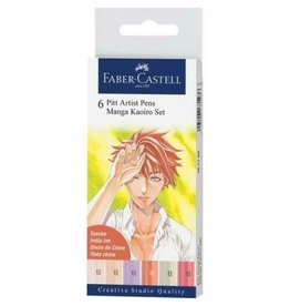 FABER-CASTELL Faber-Castell Wallet - 6ct Pitt Artist Pen Kaoiro