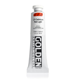 Golden Golden Heavy Body Acrylic Paint, C.P. Cadmium Red Light, 2oz