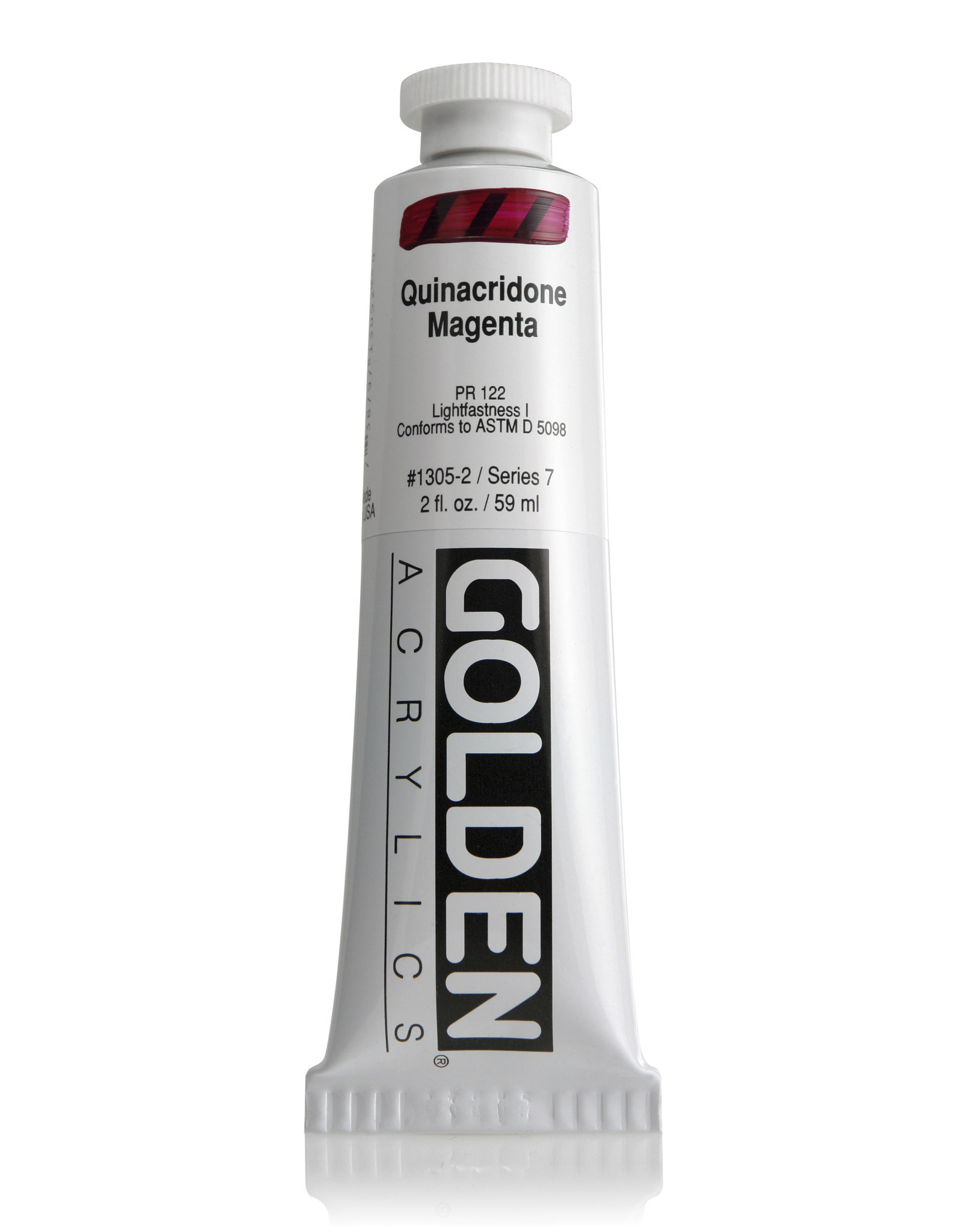 Golden Heavy Body Quin. Magenta 2 oz tube - The Art Store