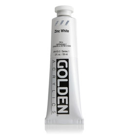 Golden Golden Heavy Body Acrylic Paint, Zinc White, 2oz