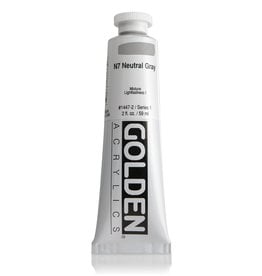 Golden Golden Heavy Body Acrylic Paint, Neutral Gray N7, 2oz