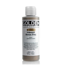 Golden Golden Fluid Acrylics, Iridescent Bronze (Fine) 4oz Cylinder
