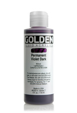 Golden Golden Fluid Acrylics, Permanent Violet Dark 4oz Cylinder
