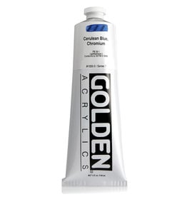 Golden Golden Heavy Body Acrylic Paint, Cerulean Blue Chromium, 5oz