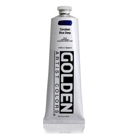 Golden Golden Heavy Body Acrylic Paint, Cerulean Blue Deep, 5oz
