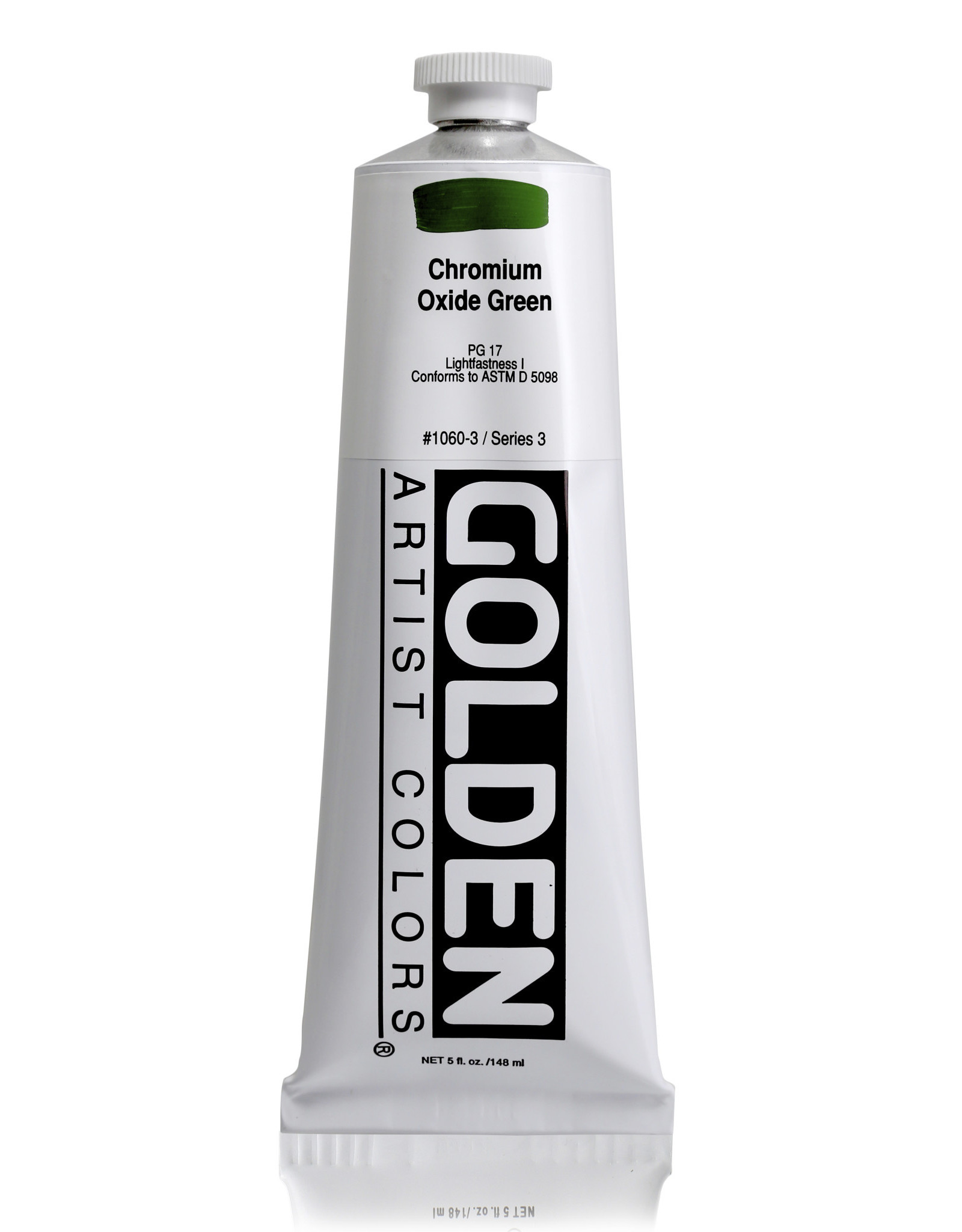 Golden Golden Heavy Body Acrylic Paint, Chromium Oxide Green, 5oz