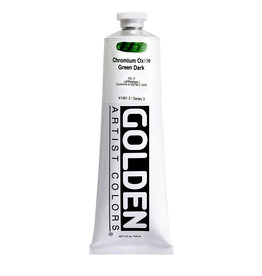 Golden Golden Heavy Body Acrylic Paint, Chrom Oxide Green Dark, 5oz