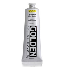 Golden Golden Heavy Body Acrylic Paint, C.P. Cadmium Yellow Medium, 5oz