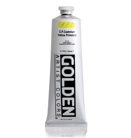 Golden Golden Heavy Body Acrylic Paint, C.P. Cad. Yellow Primrose, 5oz
