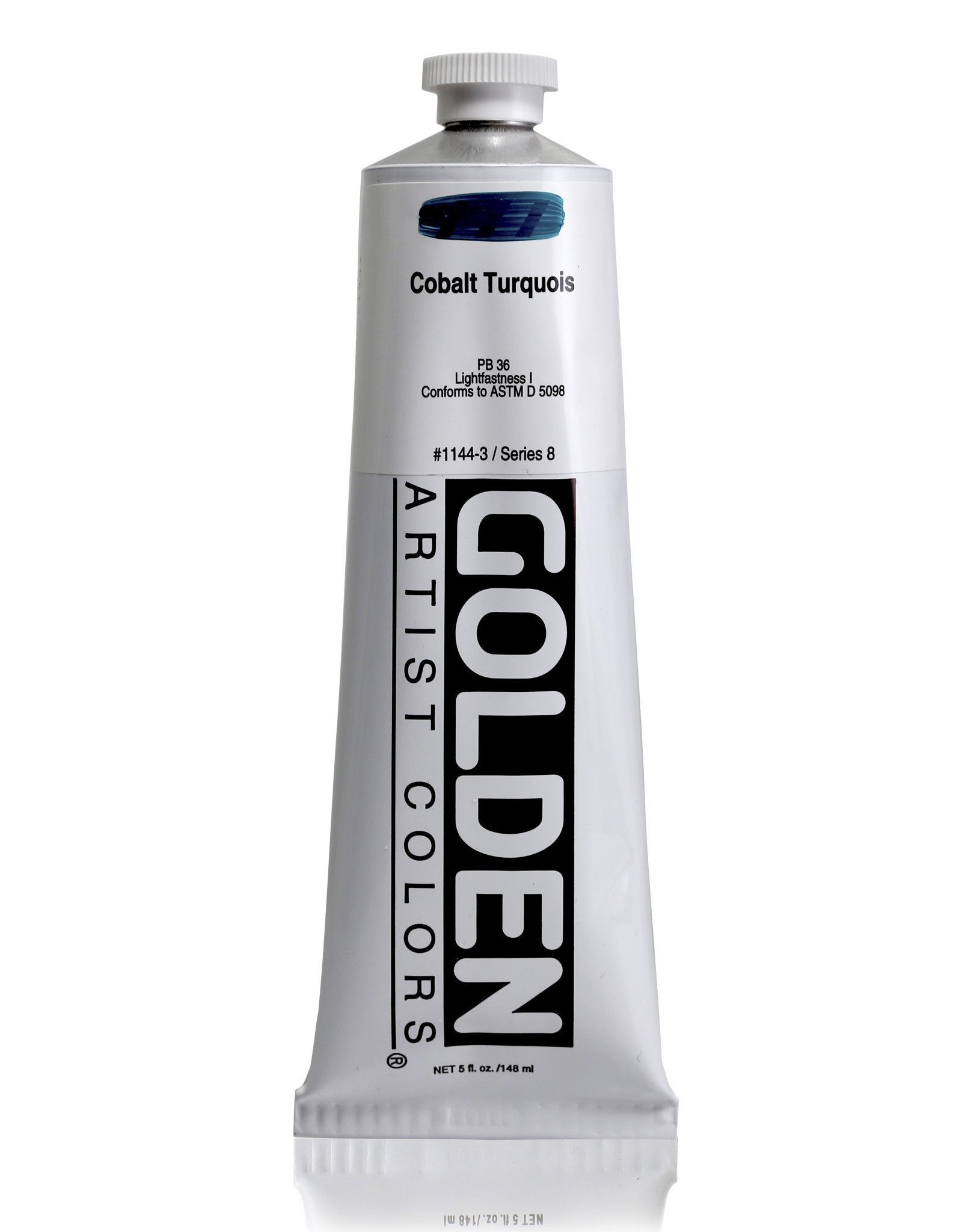 Golden Golden Heavy Body Acrylic Paint, Cobalt Turquois, 5oz