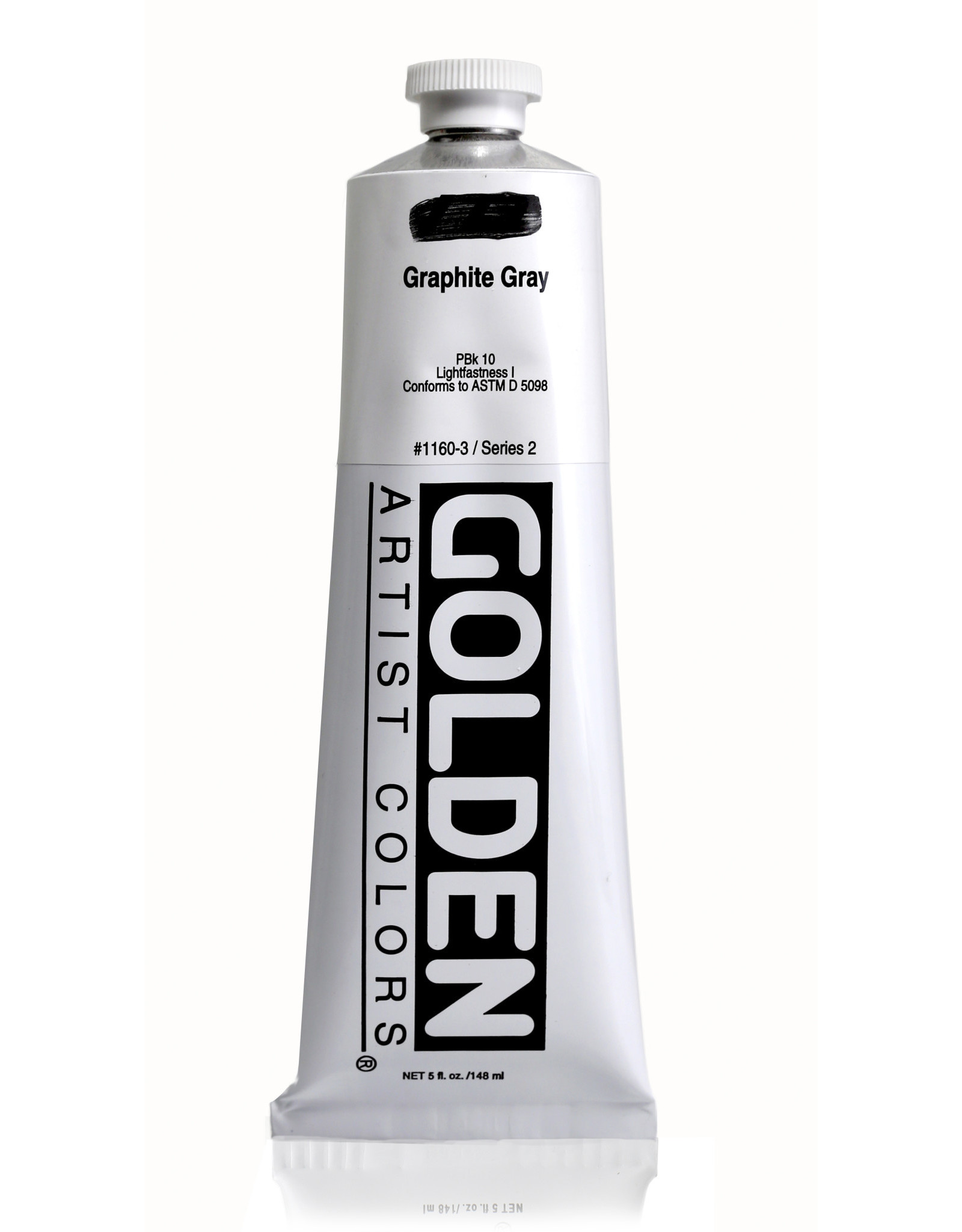Golden Golden Heavy Body Acrylic Paint, Graphite Gray, 5oz