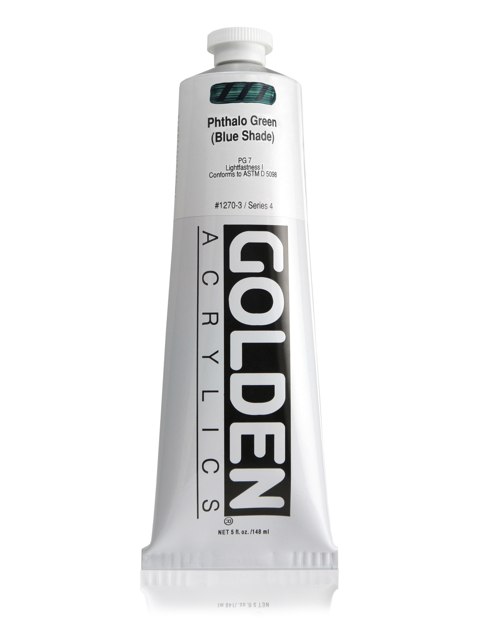 Golden Golden Heavy Body Acrylic Paint, Phthalo Green Blue Shade, 5oz