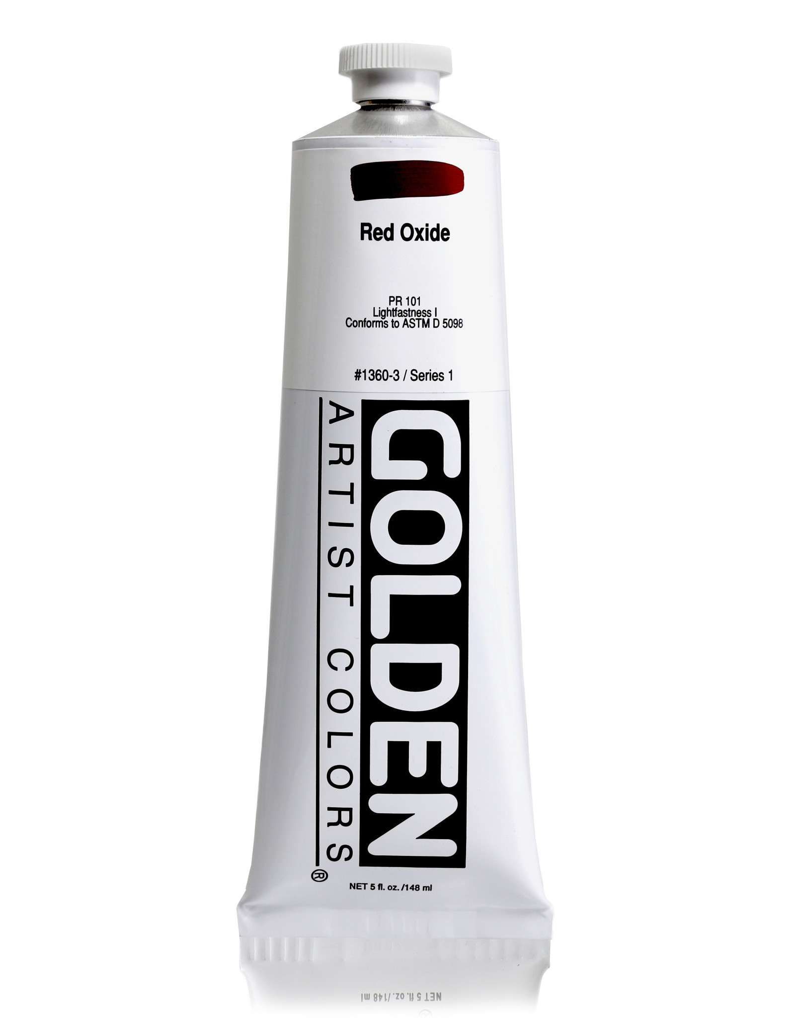 Golden Golden Heavy Body Acrylic Paint, Red Oxide, 5oz