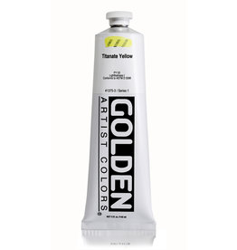 Golden Golden Heavy Body Acrylic Paint, Titanate Yellow, 5oz