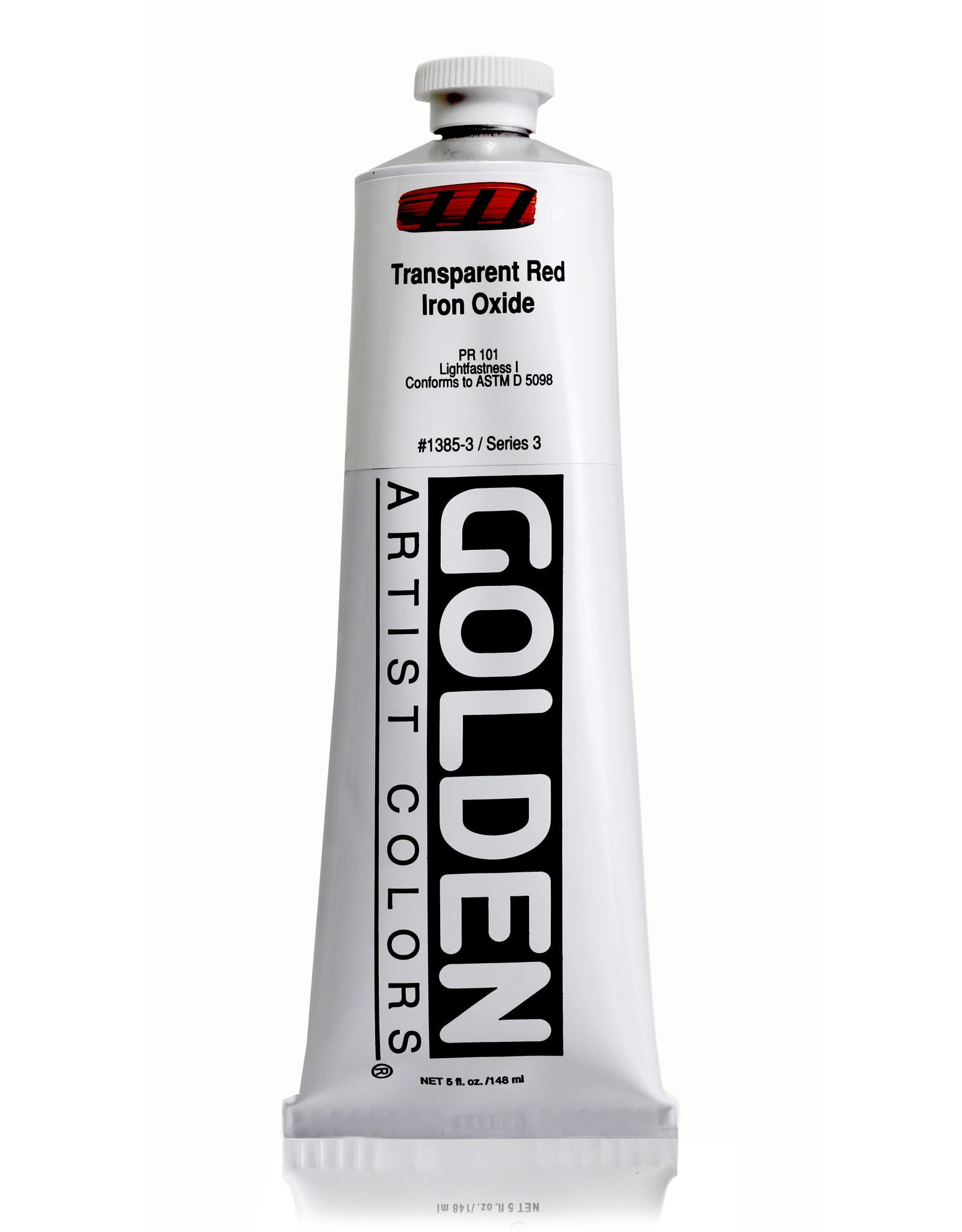 Golden Golden Heavy Body Acrylic Paint, Trans. Red Iron Oxide, 5oz
