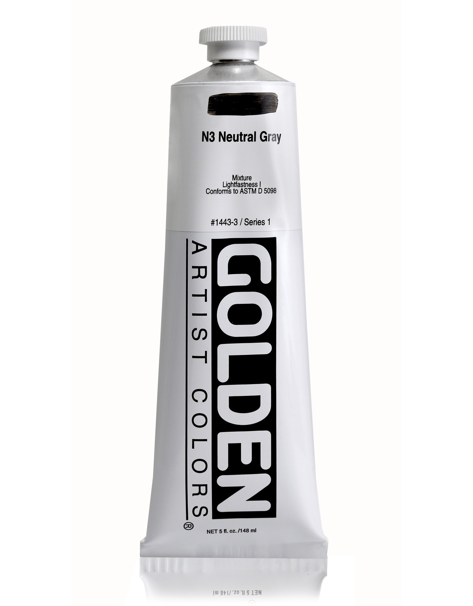 Golden Golden Heavy Body Acrylic Paint, Neutral Gray N3, 5oz