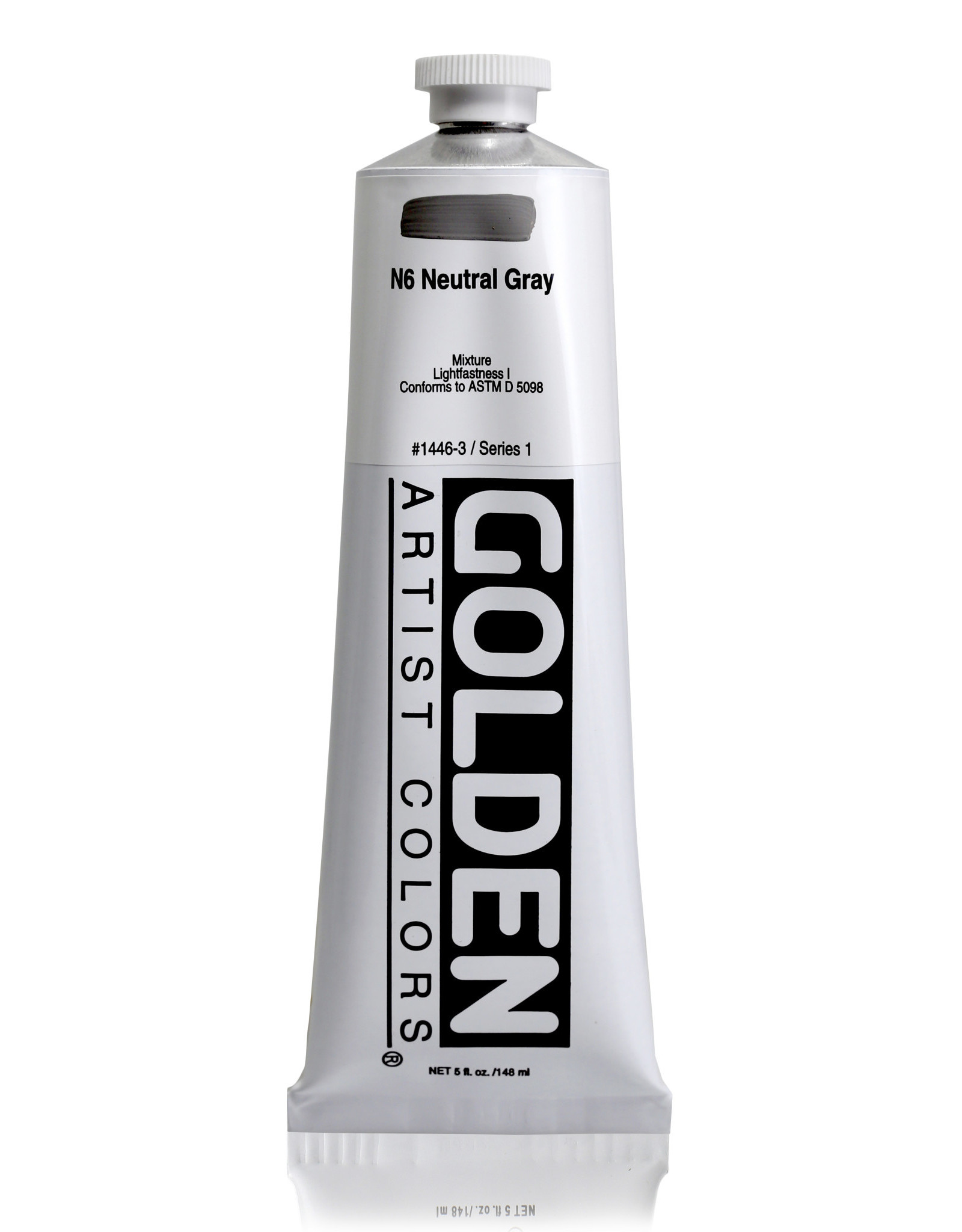 Golden Golden Heavy Body Acrylic Paint, Neutral Gray N6, 5oz
