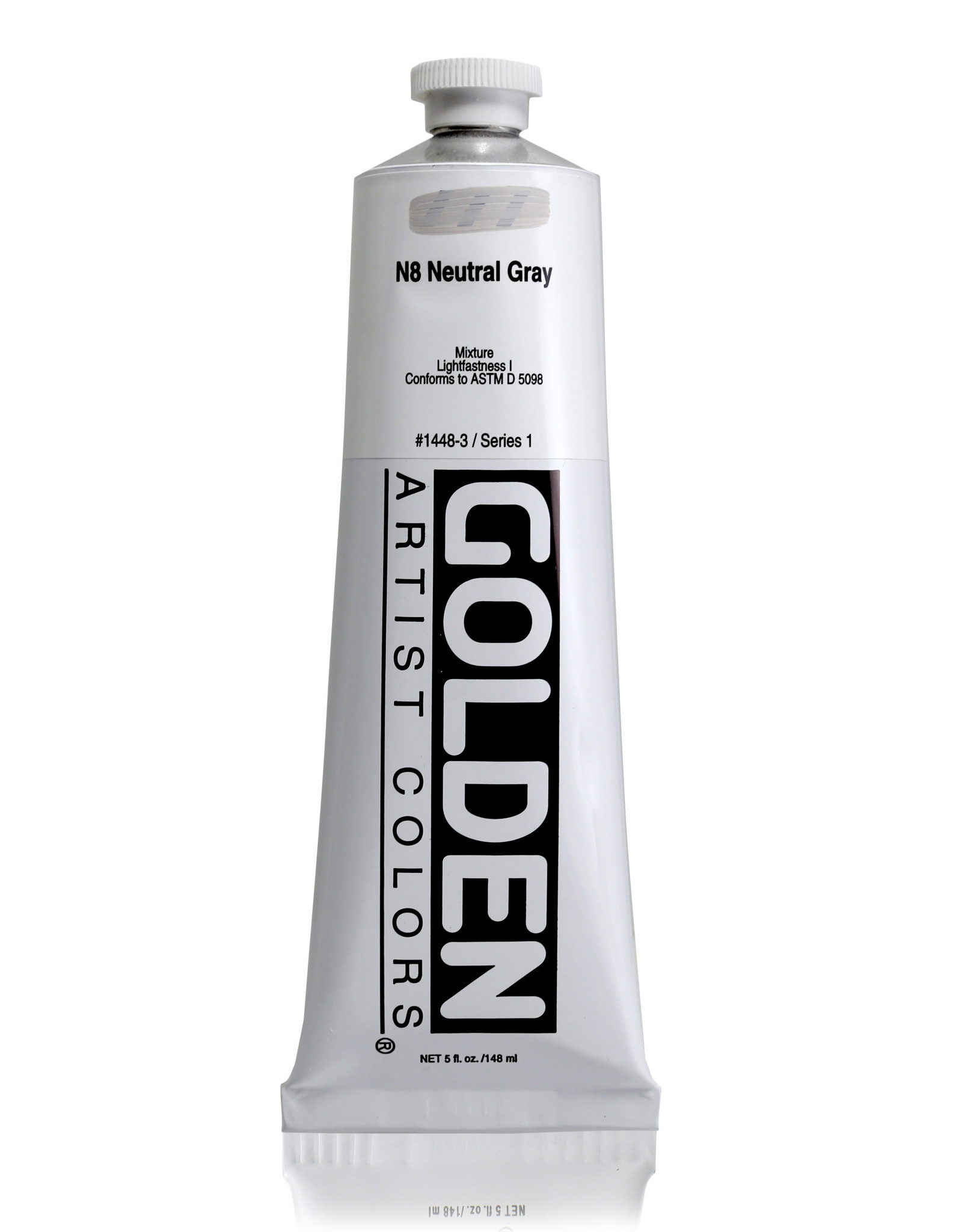 Golden Golden Heavy Body Acrylic Paint, Neutral Gray N8, 5oz