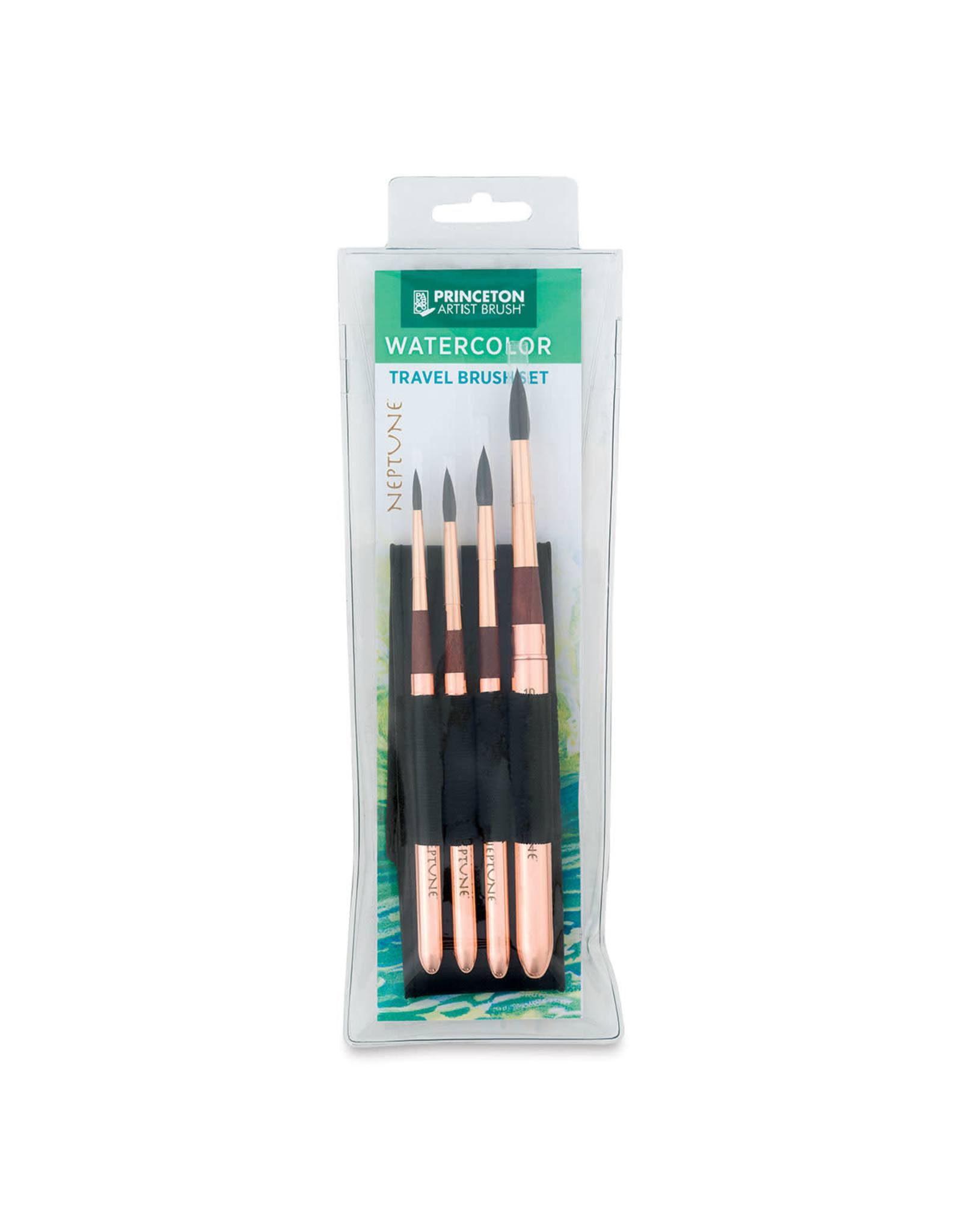 Princeton Artist Brush Co. 4750 Series, Neptune Synthetic Squirrel Brushes  - 4-Piece Set 