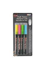 Uchida Uchida Bistro Chalk Marker, Fine Fluorescent Set of 4