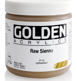 Golden Heavy Body Raw Sienna 16 oz jar