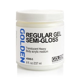 Golden Golden Regular Gel Medium, Semi-Gloss, 8oz