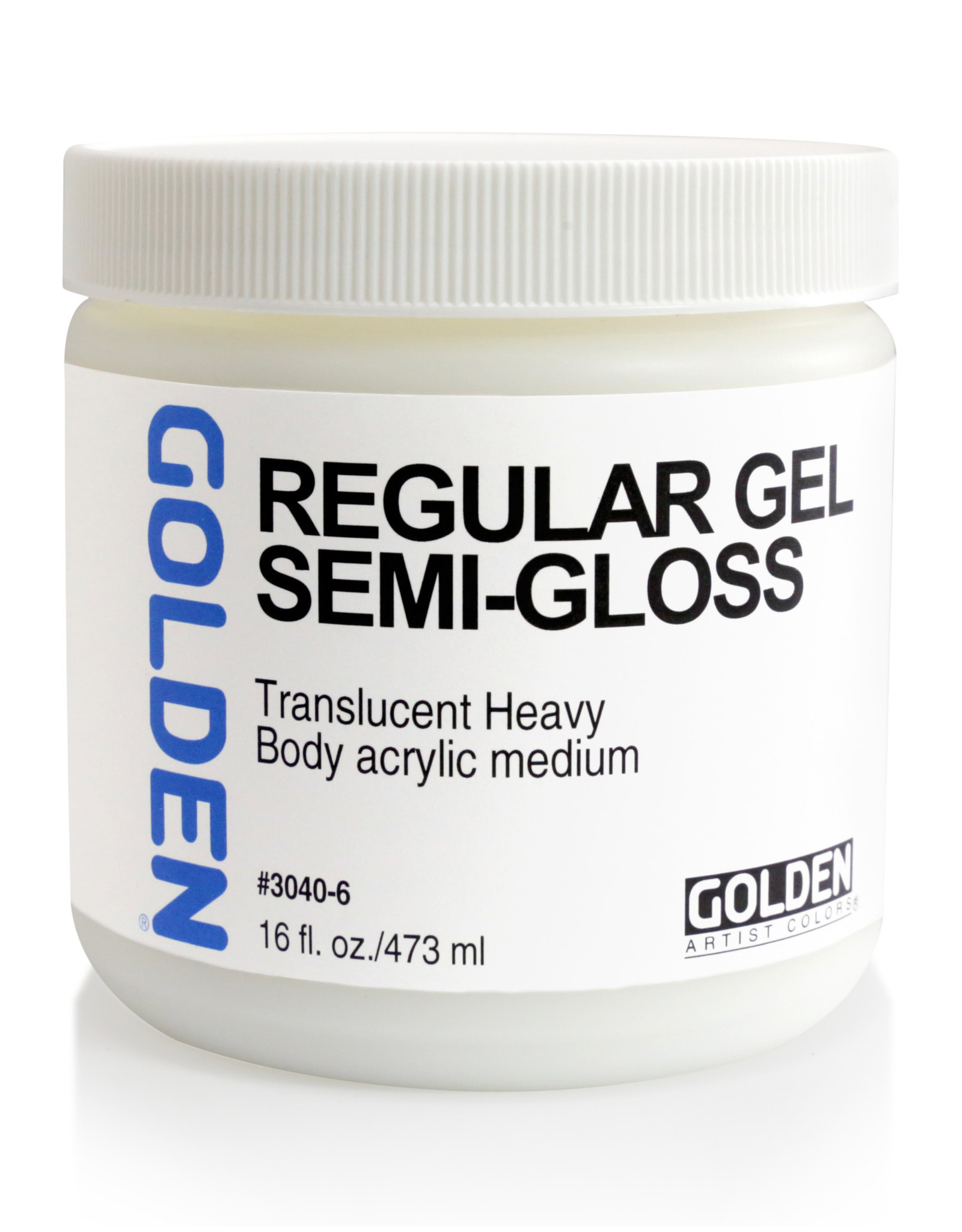 Golden Golden Regular Gel Medium, Semi-Gloss, 16oz