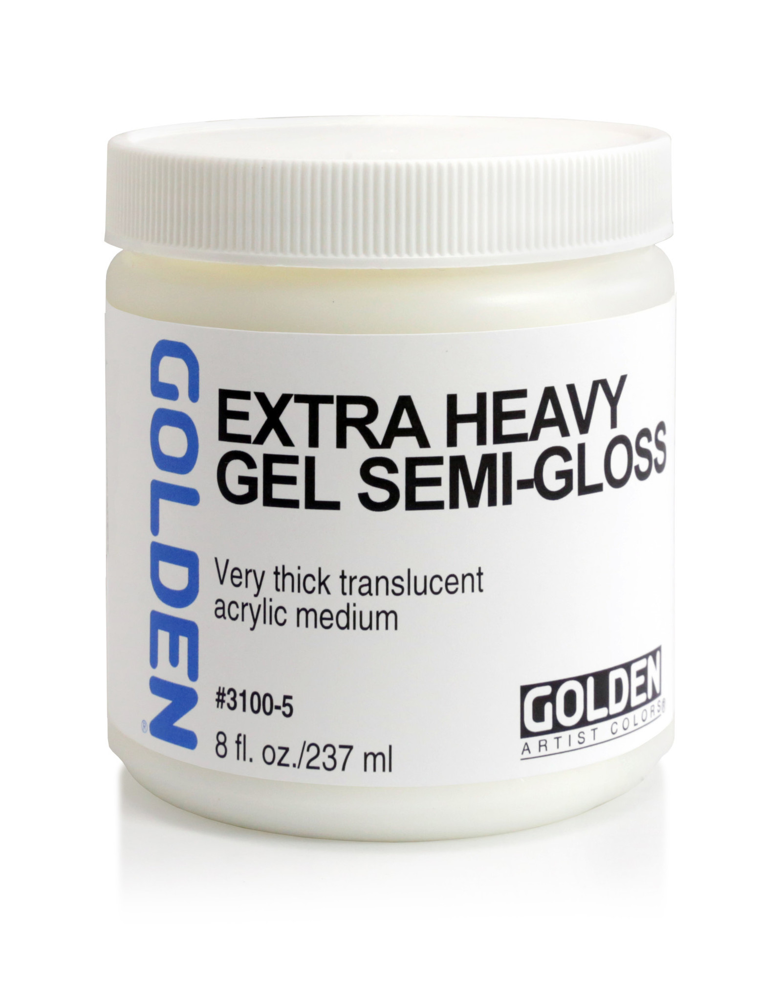 Golden Golden Extra Heavy Gel Medium, Semi-Gloss, 8oz