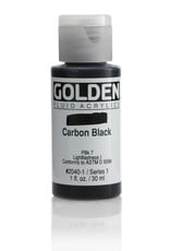 Golden Golden Fluid Acrylics, Carbon Black 1oz Cylinder