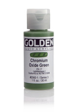 Golden Golden Fluid Acrylics, Chromium Oxide Green 1oz Cylinder