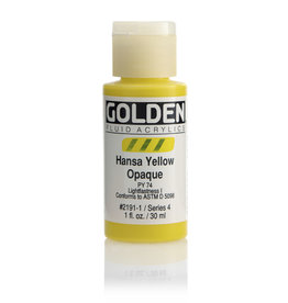 Golden Golden Fluid Acrylics, Hansa Yellow Opaque 1oz Cylinder