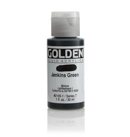 Golden Golden Fluid Acrylics, Jenkins Green 1oz Cylinder