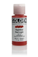 Golden Golden Fluid Acrylics, Naphthol Red Light 1oz Cylinder