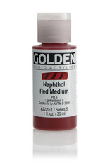 Golden Golden Fluid Acrylics, Naphthol Red Medium 1oz Cylinder