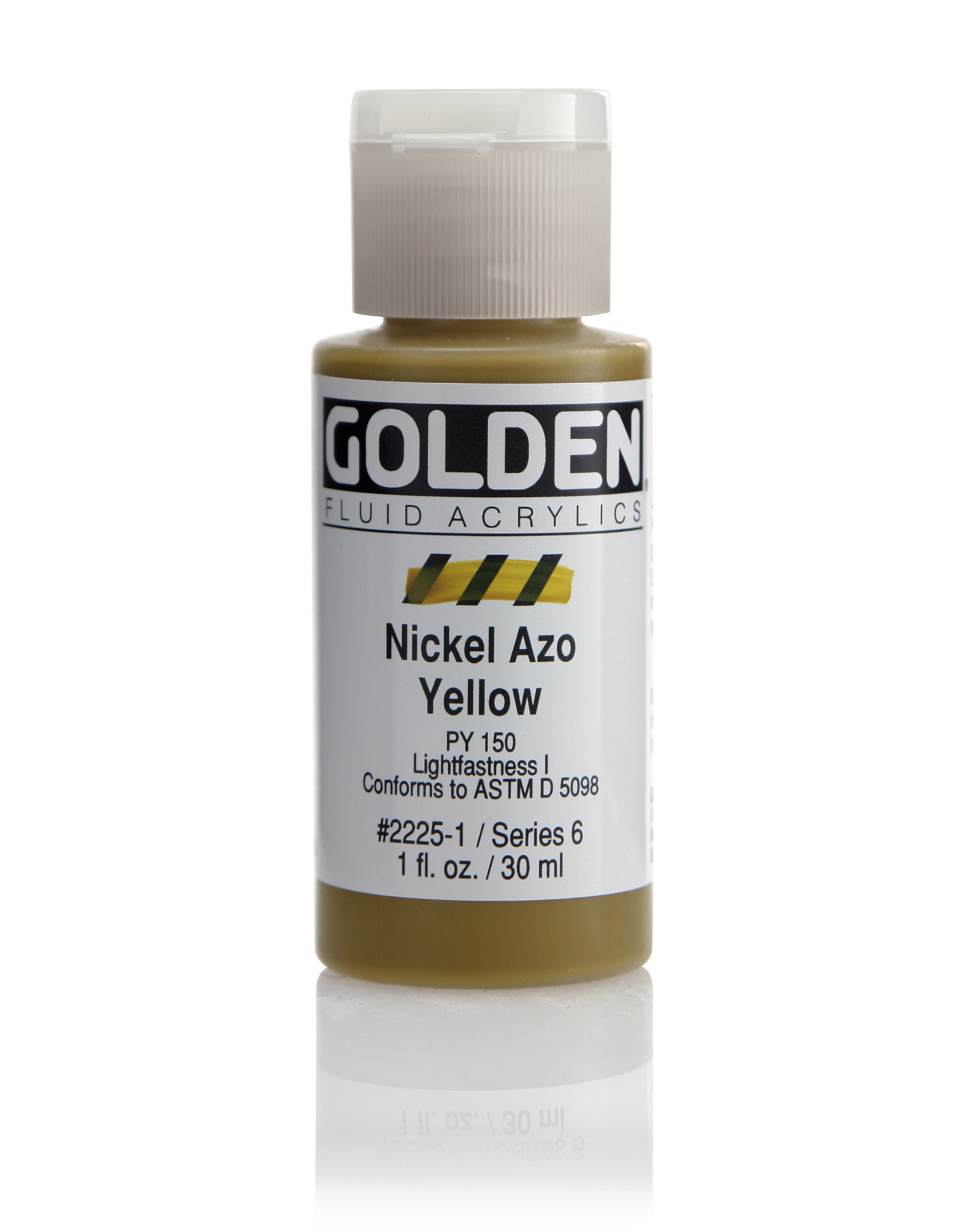 Golden Golden Fluid Acrylics, Nickel Azo Yellow 1oz Cylinder