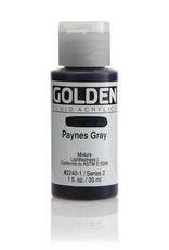 Golden Golden Fluid Acrylics, Paynes Gray 1oz Cylinder