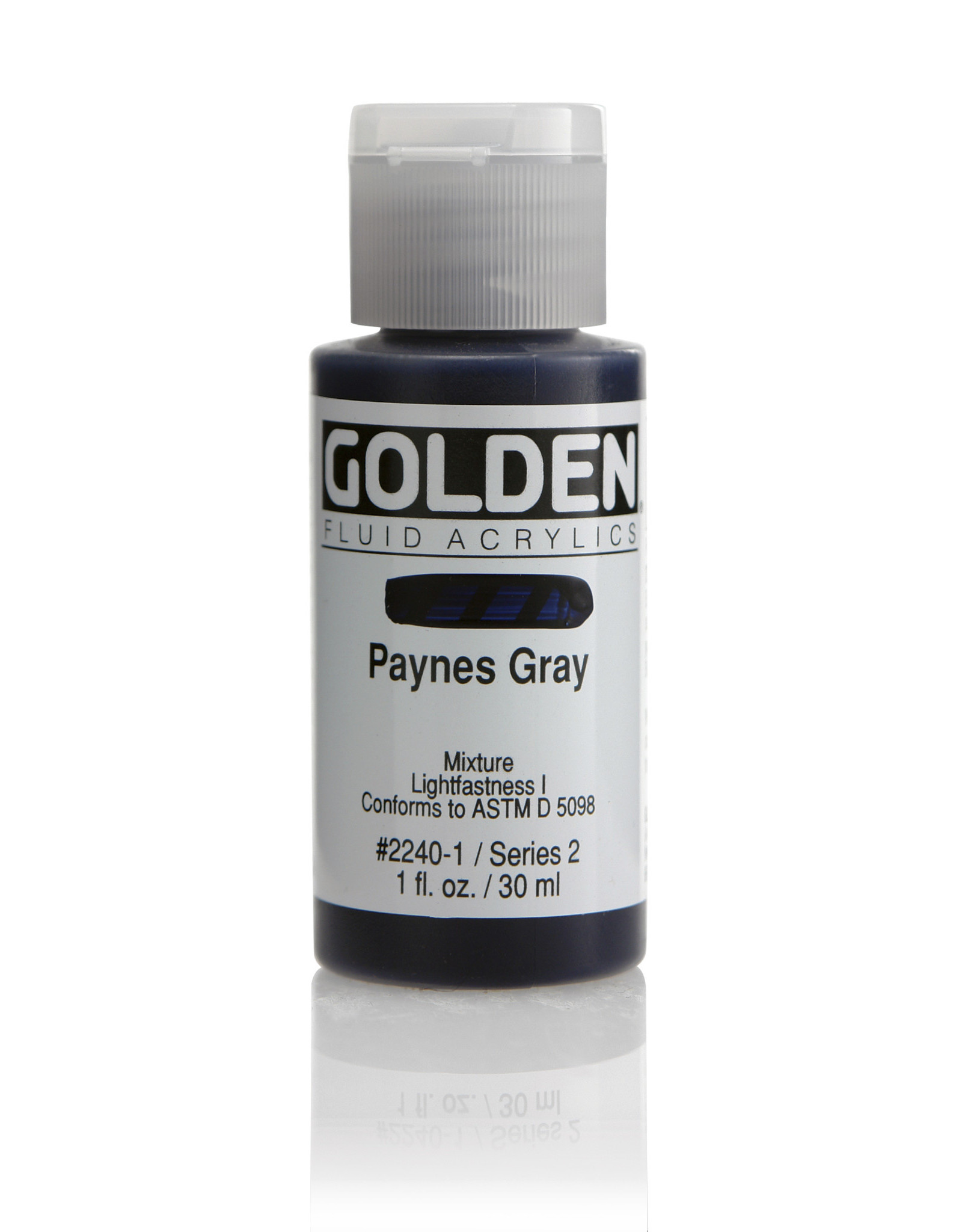 Golden Golden Fluid Acrylics, Paynes Gray 1oz Cylinder