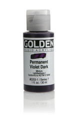 Golden Golden Fluid Acrylics, Permanent Violet Dark 1oz Cylinder