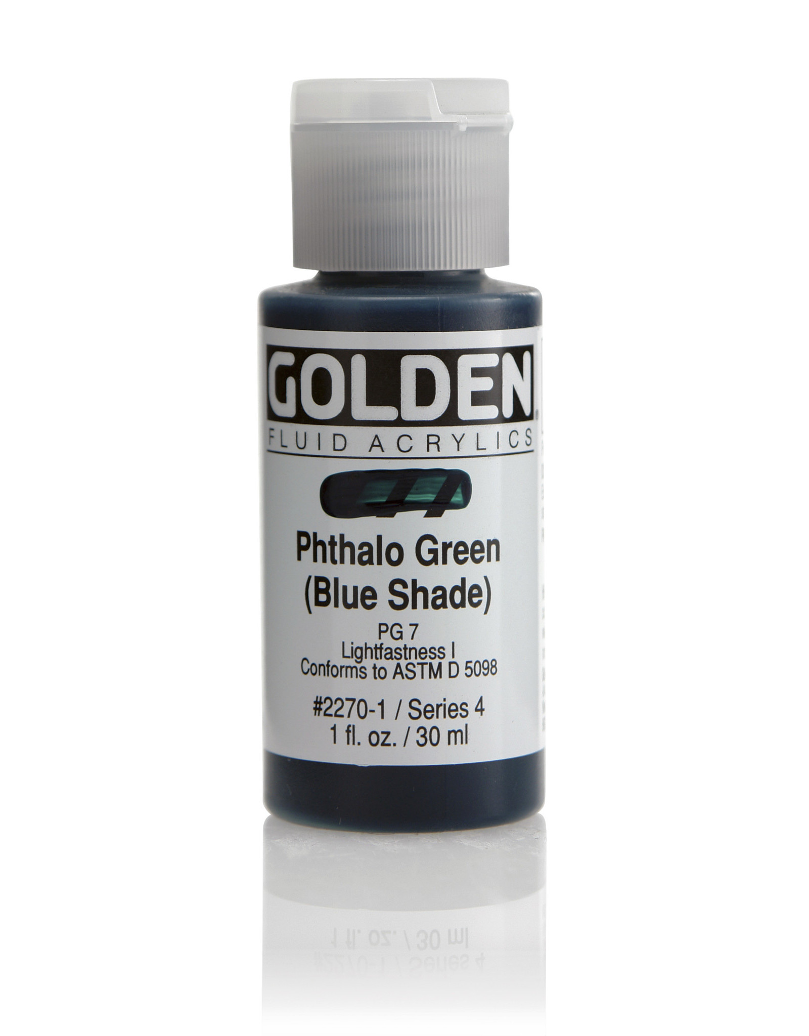 Golden Golden Fluid Acrylics, Phthalo Green (Blue Shade) 1oz Cylinder