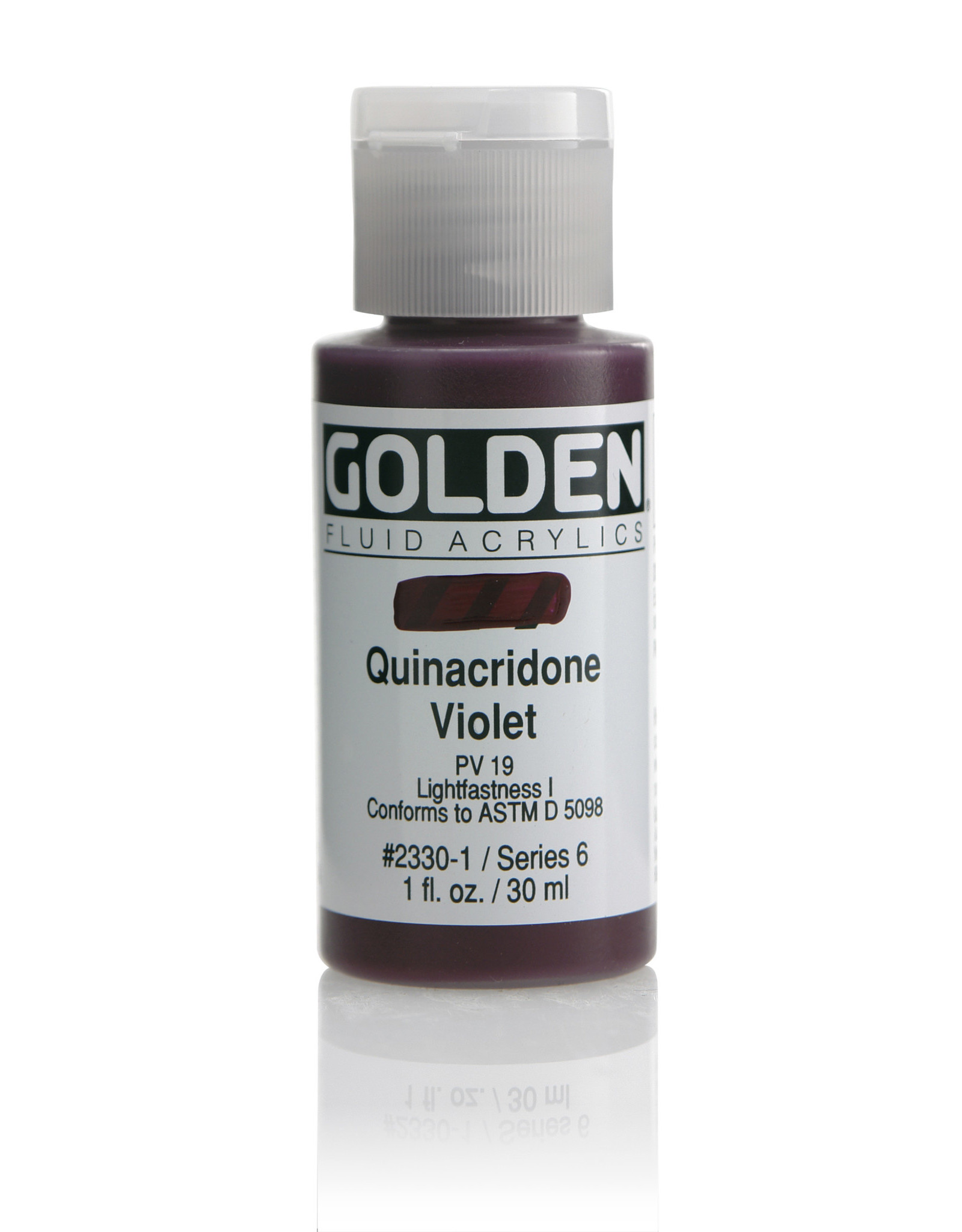 Golden Golden Fluid Acrylics, Quinacridone Violet 1oz Cylinder