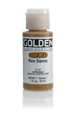 Golden Golden Fluid Acrylics, Raw Sienna 1oz Cylinder