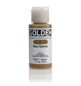 Golden Golden Fluid Acrylics, Raw Sienna 1oz Cylinder