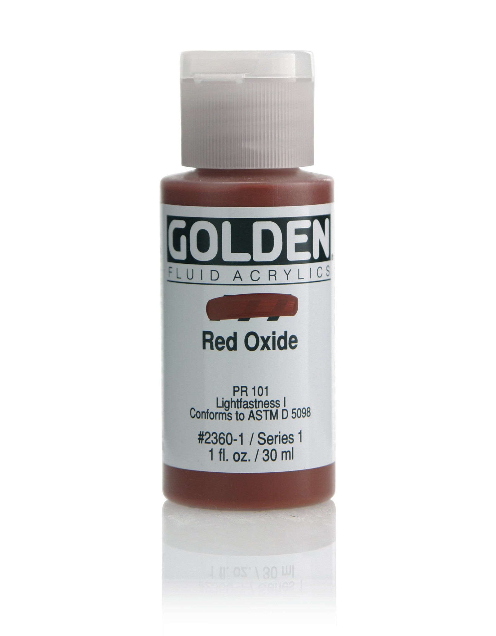 Golden Golden Fluid Acrylics, Red Oxide 1oz Cylinder