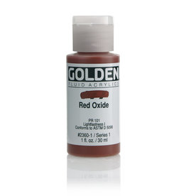 Golden Golden Fluid Acrylics, Red Oxide 1oz Cylinder