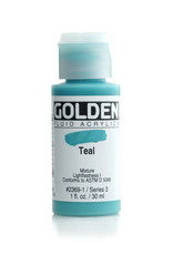 Golden Golden Fluid Acrylics, Teal 1oz Cylinder