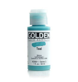Golden Golden Fluid Acrylics, Teal 1oz Cylinder